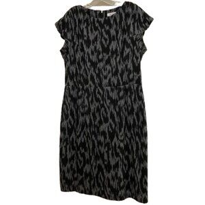 Calvin Klein Knit Sleath Dress Black Gray size 14